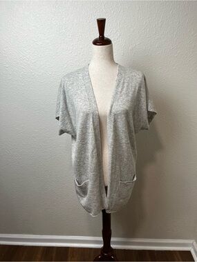Acrobat Light Gray Sweater Cardigan Size Small